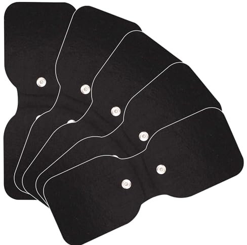 Med-Fit Wireless Tens Black Cloth Large Electrode Ideal for Back Pain 20 x 10cm (5 Pack)