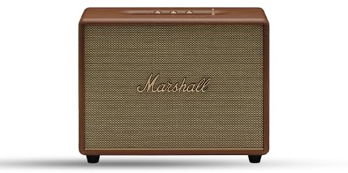 Marshall Woburn III Wired Connectivity Home Speaker with HDMI Input, Bluetooth 5.2 & RCA or 3.5mm Input - Brown