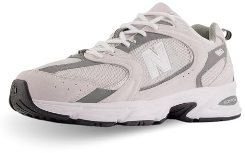 New Balance Unisex Oxford-Gewebe, Grau, Schwarz, Weiß, 38 EU