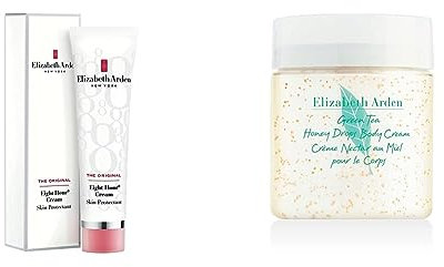 Elizabeth Arden Eight Hour Cream – 50 ml & Green Tea – Honey Drops Body Cream, 500 ml, Bodylotion mit Tee-Extrakt, Honig & Shea Butter, beruhigt und pflegt trockene Haut, luxuriöse Körperpflege