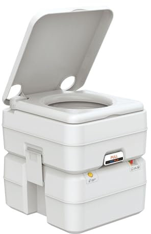 Seaflo 20L 5.2Gallon Multifunctional Injection Portable Toilet RV Camping Outdoor Caravan