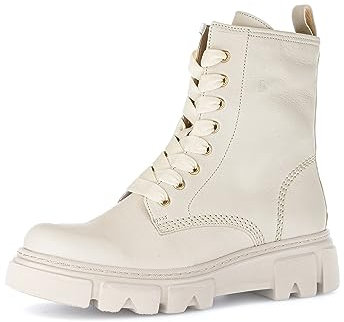 Gabor Damen Combat Boots, Frauen Stiefeletten,Wechselfußbett,Best Fitting,Stiefel,Bootee,Booties,halbstiefel,Panna (Panna),38.5 EU / 5.5 UK