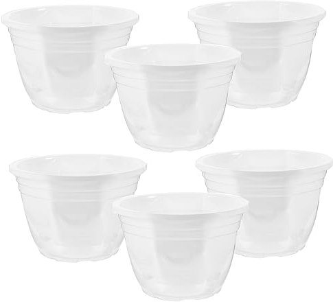 Yardwe Tiesto Autorriego Para Plantas De Interior 6 Piezas Maceta Para Riego Automático