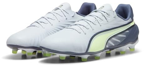 PUMA King Match Fg/AG, Scarpe da Calcio Unisex - Adulto, Frosted Dew Fizzy Apple Gray Skies, 46 EU