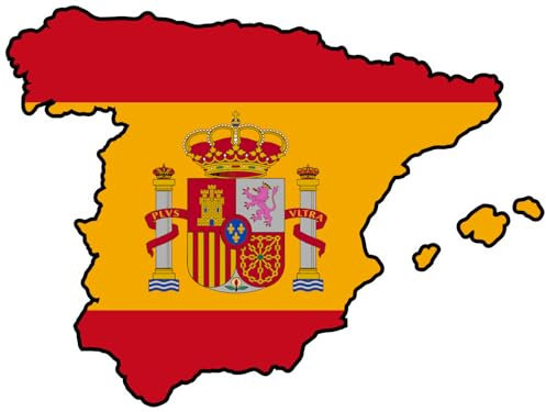 outlaw-rats Spanien Aufkleber Flagge Fahne - PKW Motorrad PC Quad Modellautos Landkarte Urlaub Koffer