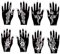 8 Blätter Blumen und Rosen Tattoo Schablone Tattoo Vorlage für Hand und Körperbemalung Rosalia