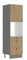 Küche AVA Artisan Hochschrank 60 cm Lamellenoptik Küchenzeile Einbauküche