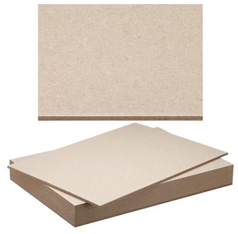PATIKIL 12x8x0.16 Chipboard Sheets, 10Pcs Thick Book Board Binders Board Sturdy Bookbinding Supplies for Book Binding Cover, Gray