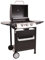 LOFOTEN - Barbacoa de gas 3 fuegos - Potencia 8,4 kW - 106,5x57,5x104,5cm - Campana de cierre con termómetro - 2 parrillas de acero cromado, 2 estantes laterales, 1 bandeja baja - 2 ruedas - Negro