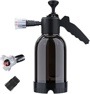 Snow Foam Sprayer 2L Car Foam Sprayer with 2 Types of Nozzle Pneumatic Foam Cannon Pressure Atomizer Air Pressure Washer for Car Washing