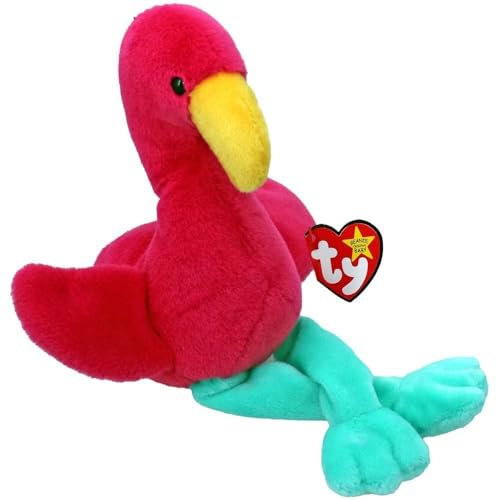 Ty Fraya Flamingo II Original Beanie Babies Regular - Weiches Plüschtier für Kinder, Teddy, Babyspielzeug, Sammler-Stofftier