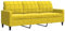 3-Sitzer-Sofa Gelb 180 cm Samt,4007640