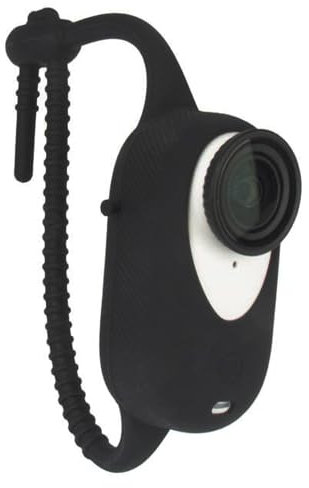 HUAYUWA Adjustable Silicone Wristband Backpack Clip Palm Strap Compatible with Insta360 GO 3 /GO 3S Action Camera Accessory Bicycle Mounted Holder Cat Collar Multifunctional Belt (Black)