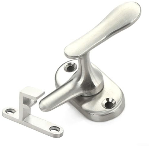 Feegow Door Bolts - Stainless Steel Door Latch Gate Latch Door Lock Latch With Oval Handle And Pre-punched Mounting Hole For Offices, Hotels(L)