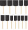 Foam Paint Brushes for Wood Stain 12 Pcs Foam Sponge Brush Painting Craft Sponges Brushes Tools for Stains Varnish Glue 4 Sizes
