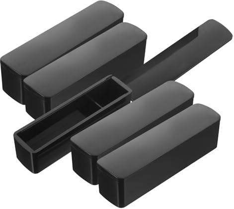 Lurrose 5st Siegel-aufbewahrung Sbox Schwarze Stamper Aufbewahrungshalter Versiegeln Büro Stempelhalter Büro- Bürobedarf Abs Black