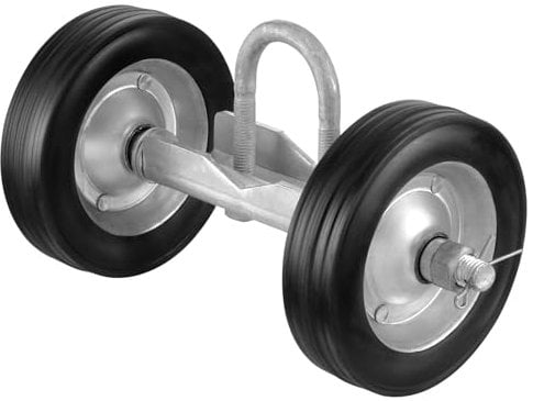 VEVOR Juego de Herrajes para Puerta Corredera 6 Rodillos Universales para Puerta Corredera Rodillo Guía de Puerta Corredera para Puertas Correderas y Puertas Enrollables Carga 600 libras, Negro