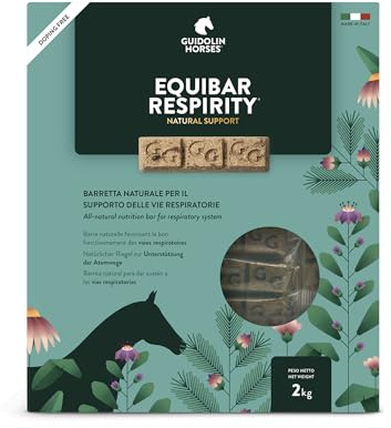 Guidolin Horses Equibar Respirity® Barretta funzionale per il supporto dell’apparato respiratorio del cavallo 100% naturale doping free 2kg