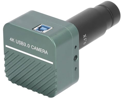 Eyepieta Digital Electrónica 4K 8MP USB3.0 con Lente y Adaptador de 0.5X para Estereomicroscopios Biológicos