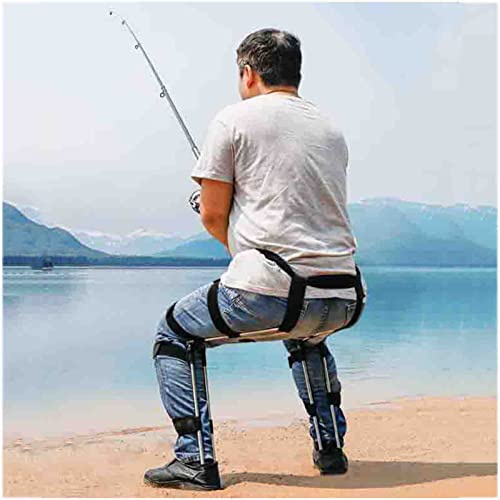 VVDPJLS Wearable Invisible Chair Invisible Seat Leg Brace Portable Stool Chairless Chair for Fishing Camping Wearable & Lightweight Supports up to 330lbs innovate