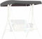 HOTAPEPU Replacement Canopy for Swing Seat 3 Seater Garden Hammock Cover,Patio Swing Top Cover with 4 Reinforced Corner Pockets for Porch Patio Garden Pool Seat (Swing not included)~/