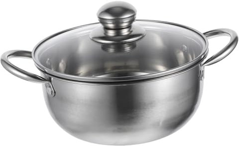 ULTECHNOVO 1Pc Cuiseur Vapeur En Acier Inoxydable Marmite Avec Couvercle Pots قدر Our Place Ustensiles De Cuisine Casseroles À Lait Soupe Cuiseur Vapeur Empilable Ovale Induction