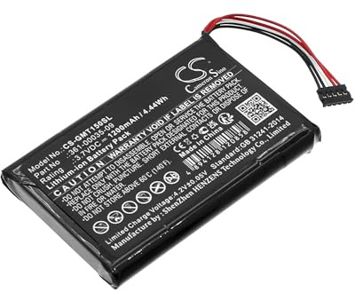 TECHTEK Batterie 1200mAh Compatible avec [Garmin] T 5 Mini, T5 Mini GPS Tracking Collar, TT 15 TT15 GPS Tracking, TT15 Training Collar remplace 010-11828-40, 351-00035-09, 361-000 FBA