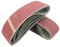 Bandes Abrasives en Tissu │ 10 pièces │ 75 x 533 mm │ grain 80 │ pour ponceuses à bande │ Papier Abrasif │ Ensemble de Bandes Abrasives