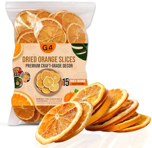 G4GADGET 15 ORANGE SLICES Dried Fruit - CHRISTMAS CRAFT WREATH FLORIST DECORATION UK