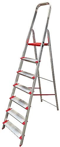 Homelux 990106 Escalera Domestica Peld.12 cm, 7 Peldaños, 7.3 kg