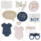 Miss Lovely Foto-Box Requisiten Set Baby-Shower-Party Gold rosa blau Dekoration Accessoires Zubehör Baby-Party Geburt Gender-Reveal Schwangerschaft & Geburt Mädchen & Junge Party-Spiel Fotografieren