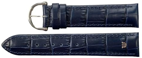 Eulit Maurice Lacroix Kroko Grain Original Uhrenarmband 20 mm blau Schliesse Edelstahl