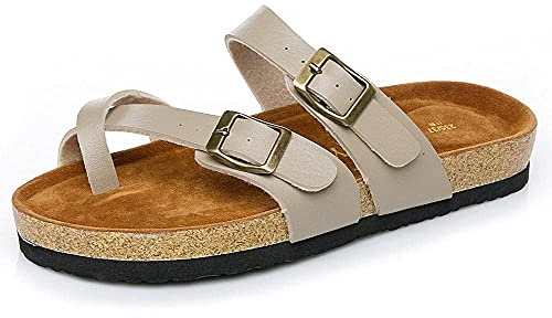 zvcv Startseite Hausschuhe für Kinder, Explosive Cork Hausschuhe Beach Schuhe Neutral Schuhe-White_40