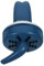 SOLUSTRE Mini Desktop Staubsauger mit Pinsel Tastatur Mini Staubsauger für Radiergummi Schlacke Papier Schrott Brot Schutt (Blau)