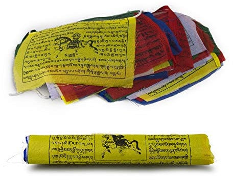 Kanchan Crafts Gebetsfahnen Tibet Nepal 8m 4m Buddhismus Handmade Windpferd (6)