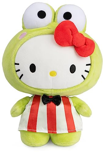 GUND Sanrio Keroppi – Hello Kitty – Jouet en peluche de qualité supérieure à partir de 1 an, vert, 24,1 cm
