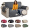 XINEAGE Sofa Überzug, Sofabezug 2 Sitzer Reversible, Wasserdicht Sofabezug, Sofaüberwurf, Sofa Möbel Protector, rutschfeste Sofabezüge für Hunde Haustiere (2 Sitzer, Dunkel Grau)