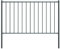 SKM Zaunfeld mit Pfosten Pulverbeschichteter Stahl 1,7x1m Anthrazit, Weight: 7.18 kg, 145213