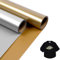 Plotterfolie Textil - 2 Rollen Set 30,5x152cm Flexfolie Plotter Textil, Bügelfolie für Textilien zum Aufbügeln für DIY T-Shirt, Stoff (Gold/Silber)