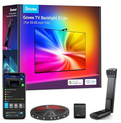 Govee TV Backlight 3 Lite Eclairage Intelligent par Bande Wi-FI/Bluetooth