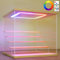 Nonemey Acryl Vitrine Ständer mit Bunten Led Licht,3/4/5/6 Schichten Schaukasten Vitrine Staubdichte Organizer Acrylbox für Sammlerstücke Figuren (Holz, 5Stufen-31.5x31x30 cm)