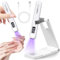 JEDWKFA Lampe UV Ongles Gel, Mini Lampe à Ongles Led UV, Mini Lampe UV LED Portable, Lampe UV avec Support, Lampe UV Vernis Semi Permanent, Séchoirs à Ongles, pour Toutes les Gels