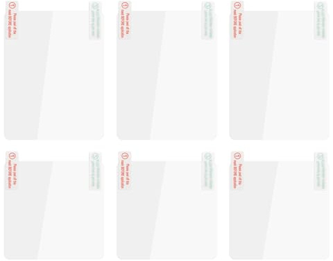 JIYIN Electrostatic Film for Dash Cam, 6 PCS 2 Sizes Clear Sticker Shield for Windshields with 2 PCS Double-Sided Adhesive Pad Reusable Weatherproof Static Cling Films for Mounting DashCam