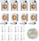 OUDQFCJ 8 Pcs Supporti Regolabili per Specchio da Parete con Tasselli e Viti, per Specchi Pesanti in Bagno e Zona Living