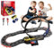 YOOHBERRYS Circuit Voiture Electrique, Circuit Voiture Enfant Piste de Course Voiture avec 2 Voiture, Télécommandes, Compteur Automatique, Boucle à 360°, Jouets Cadeaux pour Enfant 3 4 5 6 7 8 Ans