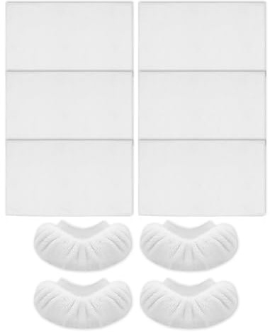 WOKEEPOW 6+4 Stück Universal Dampfreiniger Tücher, Groß + Klein | Dampfreiniger Mikrofaser Ersatztücher für Handdampfreiniger, Ersatzbezüge Zubehör Microfiber Cloth