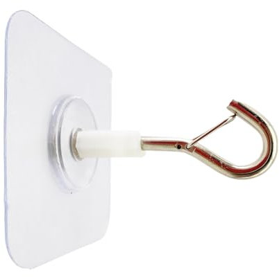 Ganci adesivi da parete, senza foro, resistenti, decorazione per la casa, con fibbia di sicurezza, per appendere quadri, ghirlande, lanterne, fioriere, borse