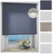 ourdeco® Rollo, Spring-, Schnapprollo/Stoffbreite: 198 x Auszugslänge: 180 cm Streifen dunkelgrau/Dekor, Tageslicht, lichtdurchlässig