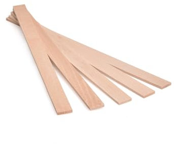 Metrie™ hochwertiges Rührholz | Holzspatel | Farbrührspatel (26 x 1,6 cm) geeignet zum Rühren von Farbe, Lack oder Bastelholz zum Basteln – 100 Stück