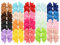 40 Unids Bebé Niñas Pinzas Para el Cabello Suave Grosgrain Ribera Arcos de Cocodrilo Pasadores para Adolescentes Niños Pequeños (20 pares)